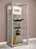 VCM Standvitrine Glasol 918632 Silber H. 115 x B. 52 x T. 35 cm Bild 2