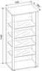 VCM Standvitrine Glasol 918632 Silber H. 115 x B. 52 x T. 35 cm Bild 3