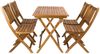 Balkonmöbel Set 5tlg Akazie Klapptisch 80 x 60 cm SKARA/BLOOM 60378748 Bild 1
