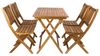 Balkonmöbel Set 5tlg Akazie Klapptisch 80 x 60 cm SKARA/BLOOM 60378748 Bild 3