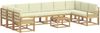 vidaXL Outdoor-Sofagarnitur mit Kissen 11 pcs Weiß und Creme 3388324 Bild 2