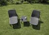 Bettso 'MONDO' Gartenmöbel-Set 3-tlg. Sitzgruppe mit 2 Sesseln und Tisch, Technorattan-Optik Grau, Polypropylen & Stahl Bild 4