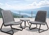 Bettso 'MONDO' Gartenmöbel-Set 3-tlg. Sitzgruppe mit 2 Sesseln und Tisch, Technorattan-Optik Grau, Polypropylen & Stahl Bild 5