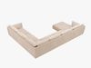 Micadoni Panorama-Ecksofa Kaelle 8-Sitzer Rechts Chenille Over The Horizon Beige Bild 3