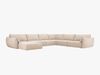 Micadoni Panorama-Ecksofa Kaelle 8-Sitzer Rechts Chenille Over The Horizon Beige Bild 2