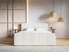 Selsey 'Cloudy II' Boxspringbett mit Bettkästen und Topper Bouclé Creme, 140x200 cm Bild 2