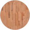 vidaXL Tischplatte Ø60x4 cm Rund Massivholz Buche 355944 Bild 2