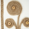 Pouf DIMAN Weiß Jute 40 cm 40 cm Bild 5