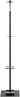 Garderobenständer >54553< in chrom, schwarz, Metall - 35x175x41cm (BxHxT) Bild 3