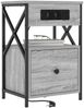 vidaXL Nachttisch Graues Sonoma 40 x 31 x 60 cm Holzwerkstoff 859496 Bild 3
