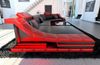 XXL Wohnlandschaft Turino Cl - Echtleder - schwarz-rot - Links Bild 3