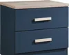 Vente-unique - SKAIDO Bedside table Holz, Platte BlauBeige - B 40 cm x H 50 cm x L 50 cm Bild 4