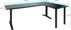 SyberDesk Gaming Eckschreibtisch V2 LED, 197 x 132 cm, RGB Gaming Tisch L-Form, USB-HUB, Kabelmanagement, L-förmiger Computertisch, (rechts, schwarz) Bild 3