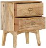 vidaXL Nachttisch 40 x 35 x 55 cm Massivholz Mango 286464 Bild 3