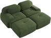 2-Sitzer-Sofa aus Cordstoff,modular kombinierbar mit Chaiselongue rutschfest ergonomische Armlehnen und hochelastische Polsterung für Wohnzimmer und Schlafzimmer,Cordstoff,Green, Bild 5