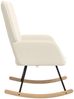 vidaXL Schaukelstuhl Creme Sherpa-Stoff 42001784 Bild 5