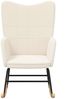 vidaXL Schaukelstuhl Creme Sherpa-Stoff 42001784 Bild 4
