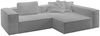 KAWOLA Sofa CARMO Ecksofa Stoff grau Recamiere rechts 68 x 191 x 306 cm Bild 3
