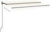 vidaXL Markise Manuell Einziehbar 450x350 cm Creme 3069197 Bild 3