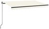vidaXL Markise Manuell Einziehbar 450x350 cm Creme 3069197 Bild 2