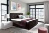 99rooms Primo Boxspringbett 180x200 cm Kunstleder SOFT Braun Bild 1