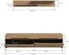 TV Element inkl. Wandboard (B/H/T: 170x38x33 cm) in Artisan Nachbildung Bild 4