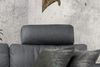 KAWOLA Sofa LOLA Ecksofa XL Leder grau mit motorischer Relaxfunktion Recamiere rechts 84 x 178 x 304 cm Bild 5