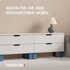 HOLZBRINK Sitzbank Tischgestell Möbelfüße Tischuntergestell inkl. Bodenschoner HLT-05 (Tischkufen), Tischkufen Industriestahl pulverbeschichtet Bild 2