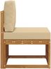 vidaXL Outdoor Mittelsofa Massivholz Akazie Natur 900493 Bild 4