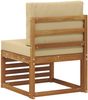 vidaXL Outdoor Mittelsofa Massivholz Akazie Natur 900493 Bild 5