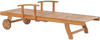 Beliani 'JAVA' Gartenliege rollbar, Akazienholz hellbraun Bild 5