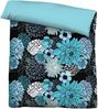 Traumhaft schlafen - Castell - Markenbettwäsche Baumwoll Renforce Bettwäsche 0040564 BLUMEN, türkis, 1x 135x200 cm + 1x 80x80 cm Bild 2