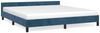 vidaXL Bettgestell ohne Matratze Dunkelblau 180x200 cm Samt 347589 Bild 2