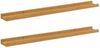 vidaXL Wandregal mit Regal 2 pcs Beige 80 x 9 x 3 cm Holzwerkstoff 42020033 Bild 2