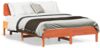 vidaXL Massivholzbett ohne Matratze Wachsbraun 150x200 cm Kiefernholz 3328231 Bild 2