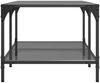 vidaXL Couchtisch mit Glasplatte Schwarz 98,5x50x40 cm Stahl 845981 Bild 5