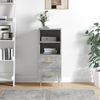 Sideboard, Kommode Betongrau 34,5x34x90 cm Holzwerkstoff Bild 2