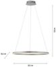 Leuchten Direkt 15394-95 RITUS LED Pendelleuchte Aluminium rund 60cm dimmbar Bild 5