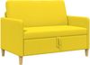 vidaXL Sofa mit Stauraum Helles Gelb 122 x 78 x 87 cm Polyester 42036901 Bild 2