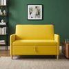vidaXL Sofa mit Stauraum Helles Gelb 122 x 78 x 87 cm Polyester 42036901 Bild 3