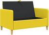 vidaXL Sofa mit Stauraum Helles Gelb 122 x 78 x 87 cm Polyester 42036901 Bild 4