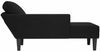 vidaXL Chaiselongue mit Kissen und Rechter Armlehne Schwarz Samt 4009812 Bild 5