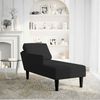 vidaXL Chaiselongue mit Kissen und Rechter Armlehne Schwarz Samt 4009812 Bild 2