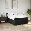 vidaXL Boxspringbett mit Matratze Schwarz 140x200 cm Stoff 3287100 Bild 3