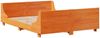 vidaXL Massivholzbett ohne Matratze Wachsbraun 140x190 cm Kiefernholz 3323775 Bild 5