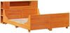 vidaXL Massivholzbett ohne Matratze Wachsbraun 140x190 cm Kiefernholz 3323775 Bild 3