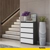 Furnica Kommode GABRIEL 4 Schubladen - Anthrazit Grau H92cm B60cm T33cm Bild 2