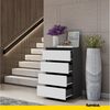 Furnica Kommode GABRIEL 4 Schubladen - Anthrazit Grau H92cm B60cm T33cm Bild 3