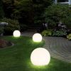 2x LED Solarleuchte, Kugel weiß, DM 15 cm, H42,5 cm Bild 4