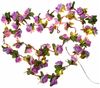 MARELIDA LED-Lichterkette lila Mini Rosen Rosenblüten Deko Hochzeit Valentinstag 2,1m Timer, 22-flammig Bild 2